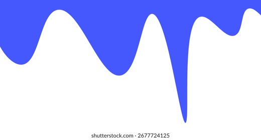 Separador, cabeçalho, ilustração de vetor de forma de divisor de onda moderno.eps10