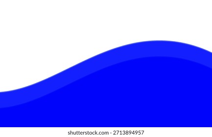 Separador, cabecera, Ilustración vectorial moderna de la forma del divisor de la onda, eps 10