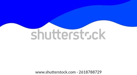 Separator, header, modern wave divider shape vector illustration