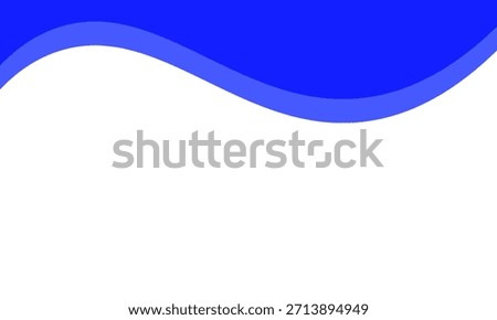 Separator, header, modern wave divider shape vector illustration