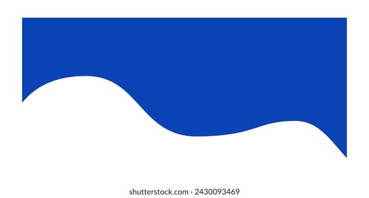 Separator shape for website. Curve Lines and Wave divider for Top or Bottom Page. Frame of header