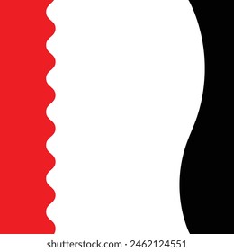 Separator shapes for website. Curve lines, wave frame for page isolated on white. Vector black illustration. eps10. 
