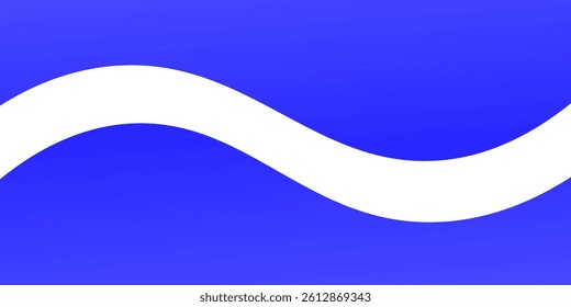 Separator shapes for website. Curve lines, wave frame for page isolated on white. Vector blue illustration