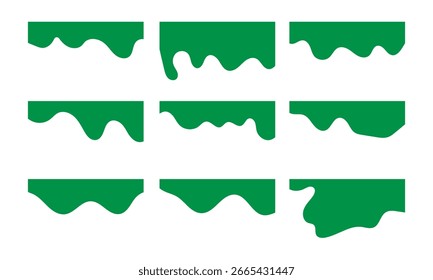 Separators shapes for website presentation set. Abstract curve top headline. Vector banner header and separator. blue Dividers Shapes for Website vector in eps 10.