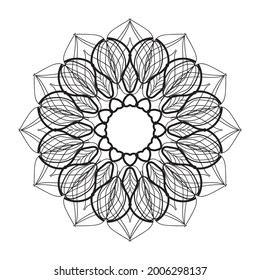 Speziell Mandala geformtes Rundmuster mit neuester Kunst