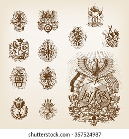 Sepia Floral Decoration