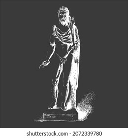 Sepia greek art illustration for your architecture projects
