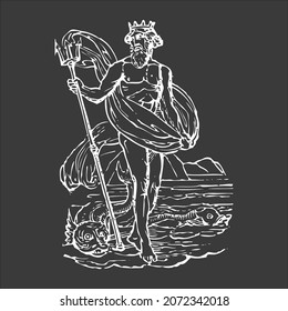 Sepia greek art illustration for your architecture projects