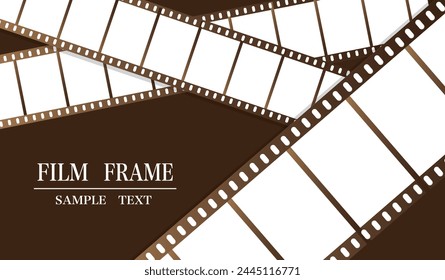 Sepia old film illustration frame background material