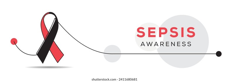 Conciencia de la Sepsis, diseño de pancartas vectoriales.