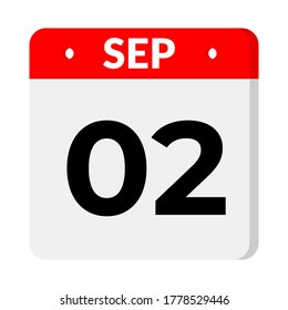 september 02 - calendar icon