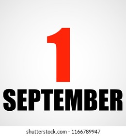 September 1. Back to school. Beginning of the school year. Banner. Vector