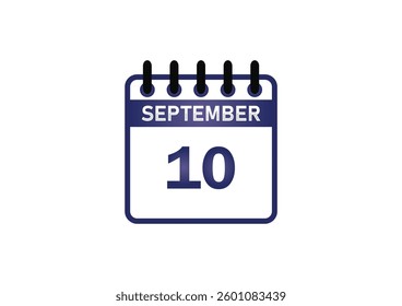 September 10 Calendar Icon – Key Date, Events and Scheduling