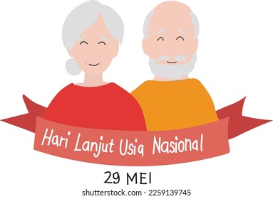 September 10 is Grandparents Day Vector illustration.

