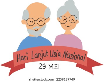 September 10 is Grandparents Day Vector illustration.
