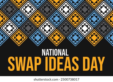 September 10 is Observed as Swap Ideas Day. Swap Ideas Day background. banner, poster, wallpaper, cards. Vector EPS 10.