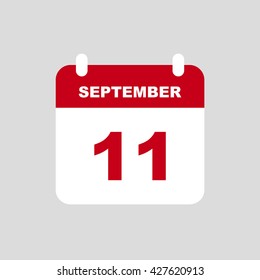 SEPTEMBER 11 calendar Icon.