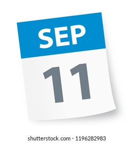 September 11 - Calendar Icon - Vector Illustration