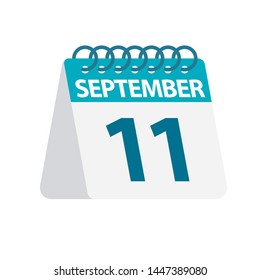 September 11 - Calendar Icon - Vector Illustration