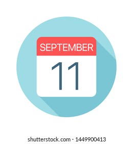 September 11 - Calendar Icon - Vector Illustration
