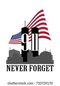 September 11 , never forget vector illustration.