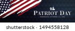 September 11, patriot day background. United states flag poster. Modern design vector illustration.
