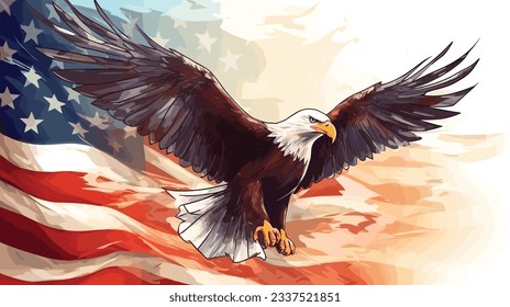 September 11, patriot day background. United states flag poster