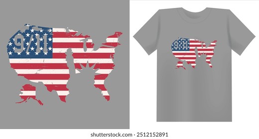 September 11 statue of liberty american map t shirt design.vector illustration design for fashion graphics, t shirts, prints, posters, gifts, stickers.