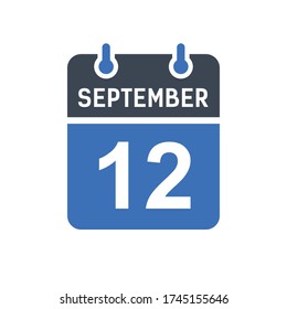 Icono de fecha de calendario, icono de fecha de evento, fecha de calendario, gráfico de vectores de diseño de iconos