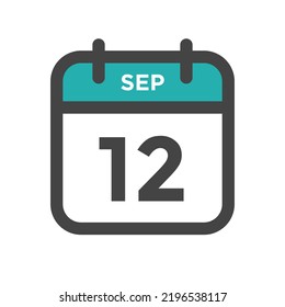 September 12 Calendar Day or Calender Date for Deadline or Appointment