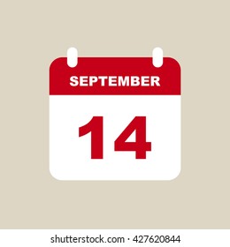 SEPTEMBER 14 calendar Icon.