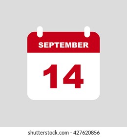 SEPTEMBER 14 calendar Icon.