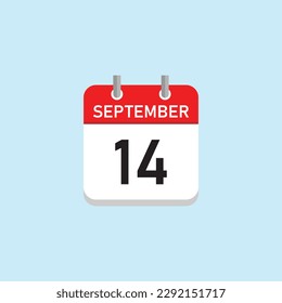 September 14 Concept Design. Vector Illustration.	