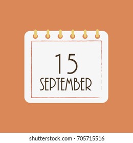 September 15. Calendar icon
