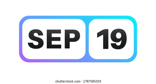19. September auf einer Tageskalender-Seite.