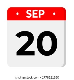 september 20 - calendar icon