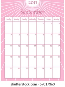 September 2011 Calendar