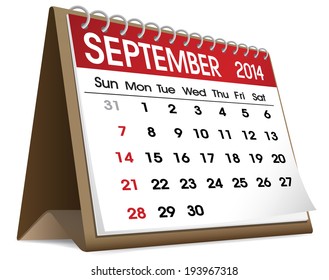 September 2014 Calendar.