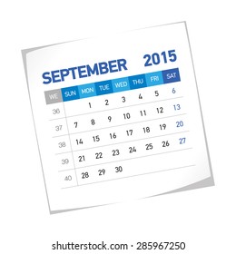 September 2015 European Calendar