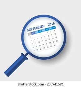 September 2016 American Calendar