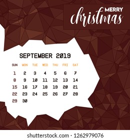 September 2019 Calendar Template