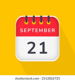 21 de septiembre - Icono de Calendario Diario