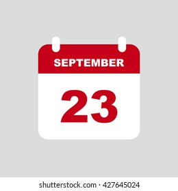 SEPTEMBER 23 calendar Icon.