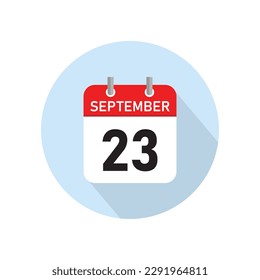 September 23 Concept Design. Vector Illustration.	