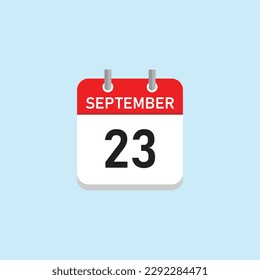 September 23 Concept Design. Vector Illustration.	