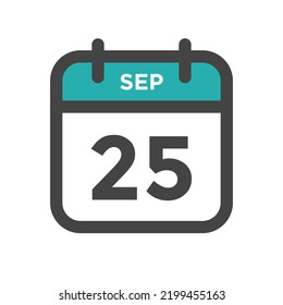 September 25 Calendar Day or Calender Date for Deadline or Appointment