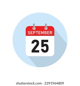September 25 Concept Design. Vector Illustration.	