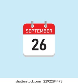 September 26 Concept Design. Vector Illustration.	