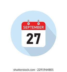 September 27 Concept Design. Vector Illustration.	