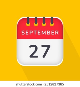 September 27 - Daily Calendar Icon